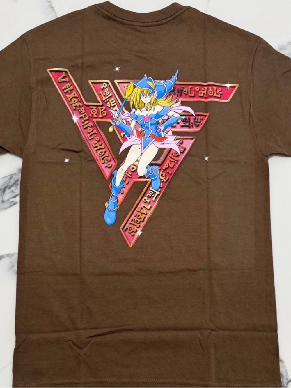 Women's/Unbranded Brown Short Sleeve Tee with Anime Graphic